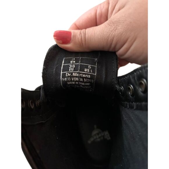 Dr Martens Women's 1460 Vonda Mono Boot Size 36 (5US) Black Embroidered Flowers - Picture 11 of 11